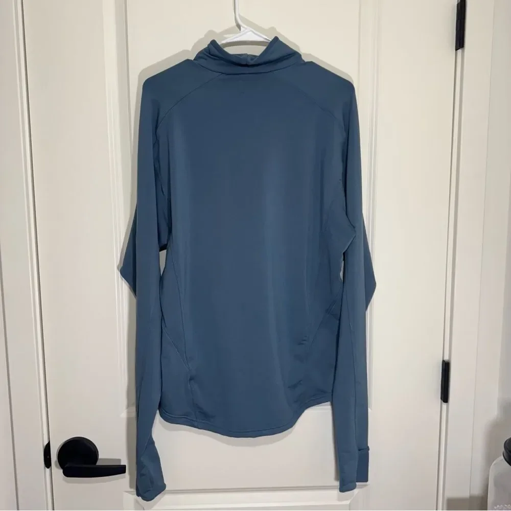Nike Dri-Fit Blue Mock Neck Lightweight Athletic Sweater